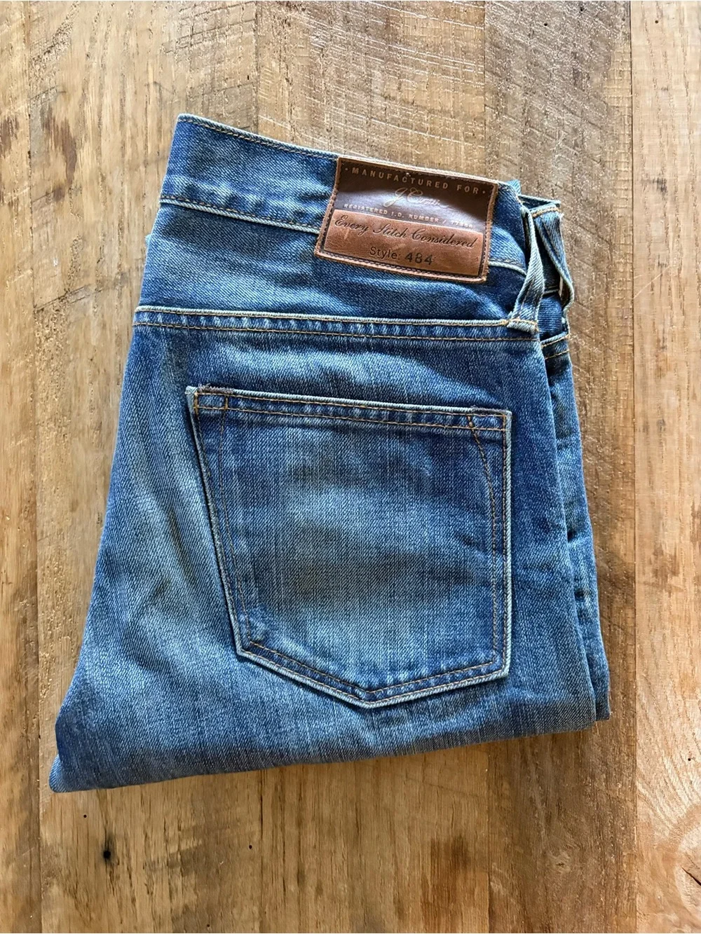 Men’s J Crew 484 Extra Slim Fit  Medium Wash Japanese Denim 100% Cotton 28x32